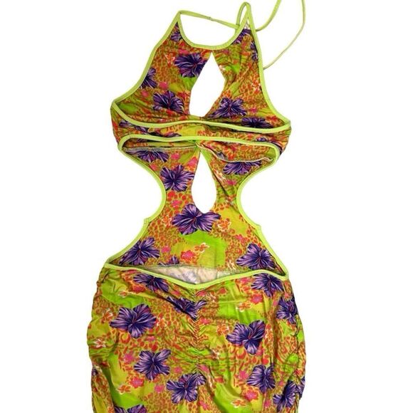 I AM GIA Green Hibiscus Print 'Valera' Maxi Dress - Picture 9 of 13